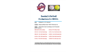 EVALUATIONS SCHEDULE FOR BASEBALL AND SOFTBALL